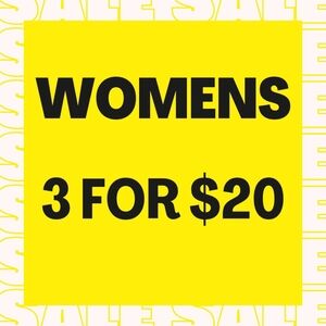 WOMENS Spring/Summer Sale Graphic - 3 for $25